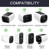 2Pack Gutter Mount Compatible with eufy Security SoloCam S220/C210, eufyCam 2C/2C Pro/S3 Pro, 3/S330, 2/2 Pro, 3C/S300, 360Adjustable Weatherproof Mounting Bracket for Eufy Security Camera - White view 2
