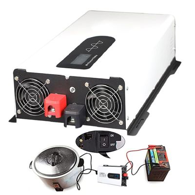 10000w/12000w Pure Sine Wave Inverter Dc 24v/48v/60v/72v/96v to Ac Car Converter Power Inverter W/Lcd Display-for Motorhomes,Truck,Boat,Camping,Household,Van,12000w96Vto220V