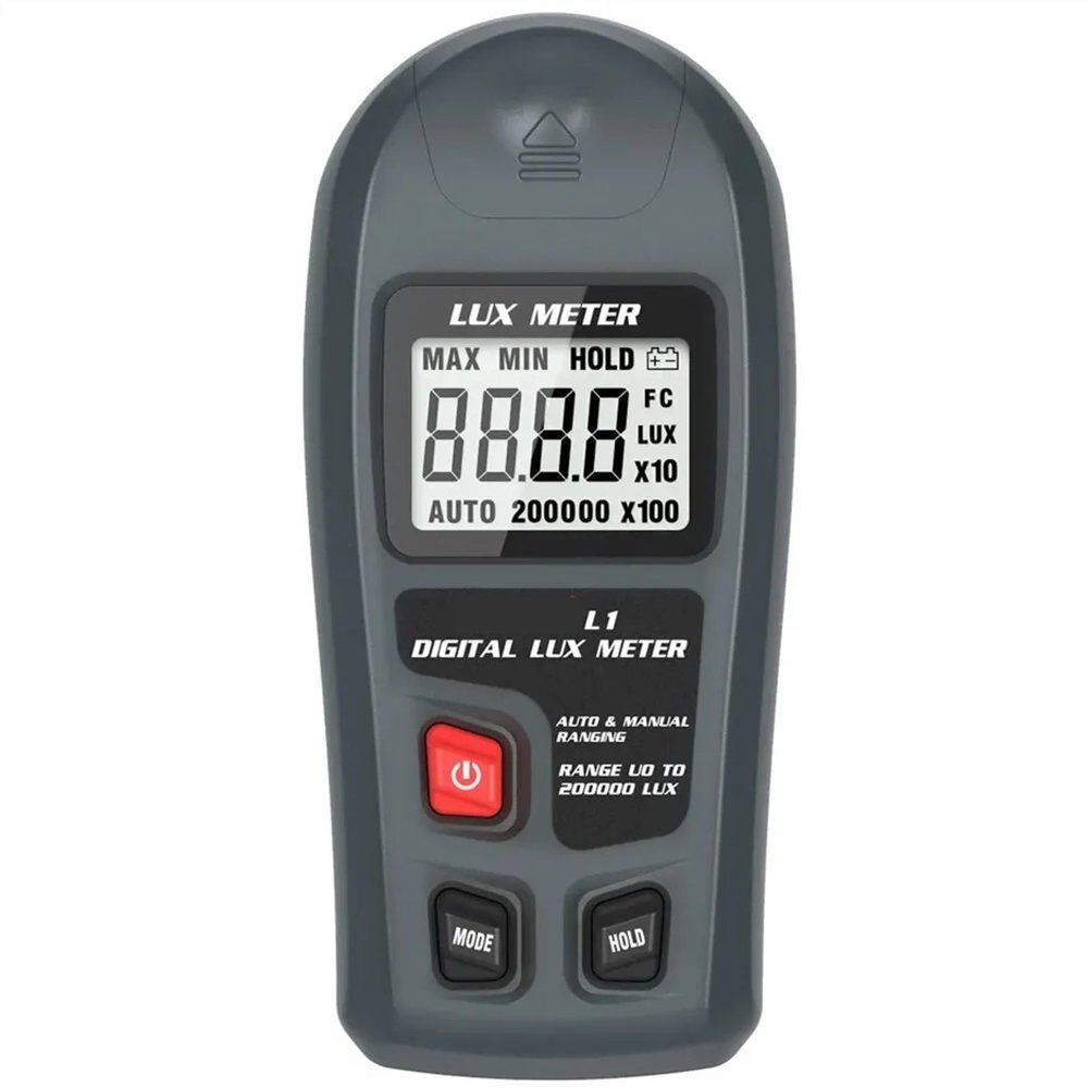 Lux Meter Digital Illuminometer 0~200,000lux LCD Pocket Light Meter Lux/FC Measure Tester Sensor Photometer Luxmeter