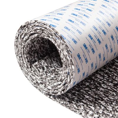 Fullfire Boat Flooring EVA Foam Decking Sheet, Camo Gray White Small Diamond Marine Flooring with Self-Adhesive Backing for Bass Boat Pontoon Boat Jon Boat Yacht Kayak RV Stairs Floor 47" x 16"