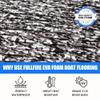 Fullfire Boat Flooring EVA Foam Decking Sheet, Camo Gray White Small Diamond Marine Flooring with Self-Adhesive Backing for Bass Boat Pontoon Boat Jon Boat Yacht Kayak RV Stairs Floor 47" x 16" view 3