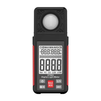 Digital Lux Meter Light Meter 200,000 Lux Digital Illuminance Meter LCD Backlight Display Ambient Humidity And Temperature Meter