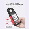 Digital Lux Meter Light Meter 200,000 Lux Digital Illuminance Meter LCD Backlight Display Ambient Humidity And Temperature Meter view 2