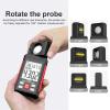 Digital Lux Meter Light Meter 200,000 Lux Digital Illuminance Meter LCD Backlight Display Ambient Humidity And Temperature Meter view 4