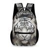 Backpack for Women Men Travel White Tiger Head Pattern Daypack Lightweight Laptop Bag Carry On Backpacks for Work view 1