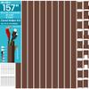 Brown Channel Kit Hide Wires - 157in Cord Concealer, Hide Along Walls, Extension Cord Safety Cover, TV Wall Wire Hiders view 1