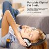 Personal FM Pocket Radio Portable to Bluetooth Earphones Mini Digital Tuning Walkman Radio Alarm Clock Rechargeable with Backlight LCD Display 3 Watts Speaker for Walking Jogging view 4
