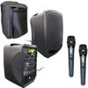 HamiltonBuhl VENU100M VENU Compact PA System; Bluetooth, USB, SD Card Ports, Wireless Handheld Mics and Canvas Cover; 60W Max./30W RMS Power Output view 1