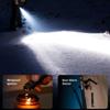 HUZHUAN Flashlight Alarm Lighter, Rechargeable 3-in-1 Flashlight with Arc Lighter and Door Alarm for Emergency, Adventure, Camping(Black) view 4