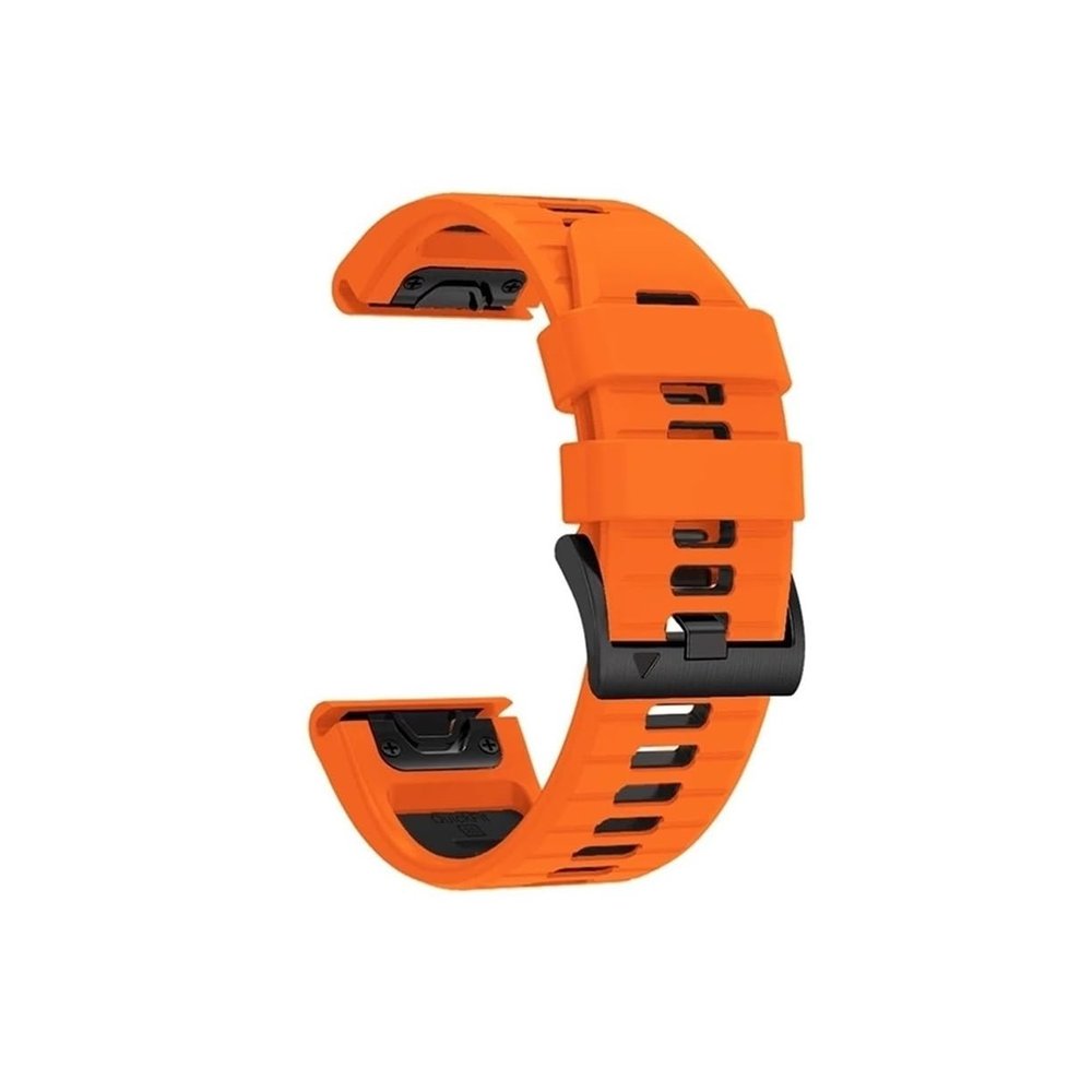 Yenle 22mm 26mm Two-Tone Silicone Strap Fit for Garmin Forerunner 965 955 Solar 945 LTE 935 745 Sports Watch Band Accessories(Orange Black,22mm)