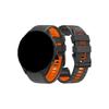 Yenle 22mm 26mm Two-Tone Silicone Strap Fit for Garmin Forerunner 965 955 Solar 945 LTE 935 745 Sports Watch Band Accessories(Orange Black,22mm) view 2