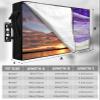 Lsrtoss Outdoor TV Cover 60-65 Inch Weatherproof, Purple Coastal Outdoor TV Enclosure with Zipper & Roll Up Front Flap, Summer Beach Nautical Abstract Art Waterproof TV Covers for Outside TV view 2
