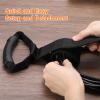 HARFINGTON 4pcs Extension Cord Holder Organizer, Storage Straps, 435mm / 17 Inches Sturdy Garage Hanging Carrying Storage Straps with Handle for Power Cords, Cables, Hoses, Ropes, Black view 4