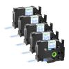 GREENCYCLE 5 Pack Compatible for Ptouch Label Maker Tape TZe TZ Tape TZe-243 TZ-243 18mm 0.7 Laminated Blue on White TZe243 TZ243 Label Tape for PT-1800 PT-1810 PT-1830 PT-1830C view 1