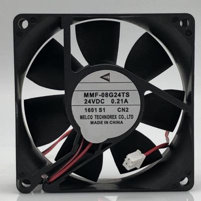 AJSWISH MMF-08G24TS-CN2 DC24V 0.21A 8CM Cooling Fan for MMF-08G24TS-CN2 808025mm Inverter Fan