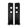 Fluance Ri91 Reference Stereo Powered Floorstanding Tower Speakers with High Performance AMT Tweeters, 2x6.5 Drivers, 150W Amplifier for Turntable, TV, PC - HDMI, Bluetooth, RCA & Sub Out (Black Ash) view 1