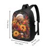 AYCZN Travel Laptop Backpack Baseball Sunflower Anti Theft Business Backpack Watercolor Rose Backpack with USB Charging Port Water Resistant Computer Bag for Men Women Fits 17 Inch Notebook view 3