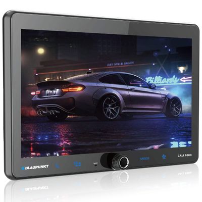 BLAUPUNKT CALI1000 10.1-inch Car Multimedia QLED 2.5D Touch Screen Panel Quad Core 2.0GHz Processor Supports Apple CarPlay Android Built-in WiFi Bluetooth GPS Navigation Capabilities
