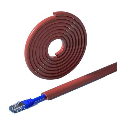 Cable Trunking,Wire Trunking, Half Round Floor Cable Cover, Self Adhesive Electrical Cable Raceway Management, 1m 2m 5m 10m 20m Cord Cover/Floor
