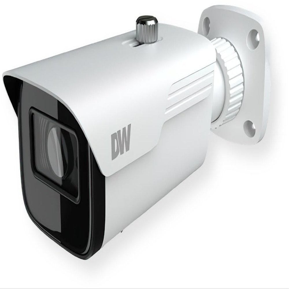Digital Watchdog DWC-VSBD04MI 4MP Vari-Focal Lens Bullet IP Camera, White; 1/3" Image Sensor; True Wide Dynamic Range; 164ft Range Smart IR; Onboard Card Slot Storage; PoE class3 and DC12V; IP67
