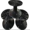 LOT OF 15 Black Plastic Spool Cable Wire Reel 6 1/2" Dia x 3" H WITH 3/4" ARBOR view 1