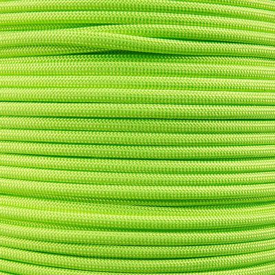 Paracord Planet Solid Color 550lb Paracord 7 Strand Type III Nylon Cord for Indoor and Outdoor Tasks Acid Lime (25 ft)