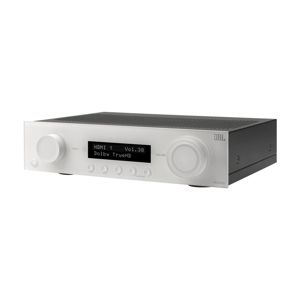 JBL MA510 5.2 Channel (75 Watt x 5) 8K AV Receiver (White)