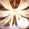 FUHSY Ceiling Drapes Hanging Kit Silver Metal Wedding Ceiling Drapes Hoop Chiffon Draping Kit Hanging Ring Canopy Drape for Weddings Ceremony Reception Decoration Outdoor Indoor view 2
