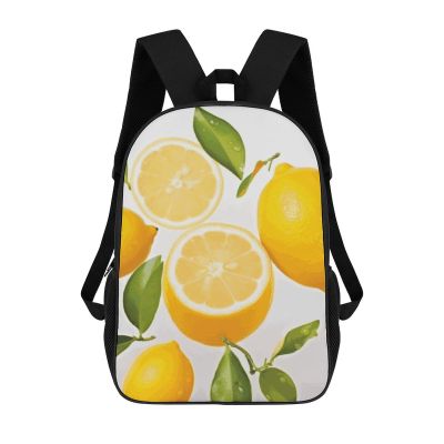 NWGHM Travel Backpack for Women Men 17 In Laptop Backpack Fresh Lemon Computer Bag Lightweight Casual Daypack