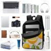 NWGHM Travel Backpack for Women Men 17 In Laptop Backpack Fresh Lemon Computer Bag Lightweight Casual Daypack view 3