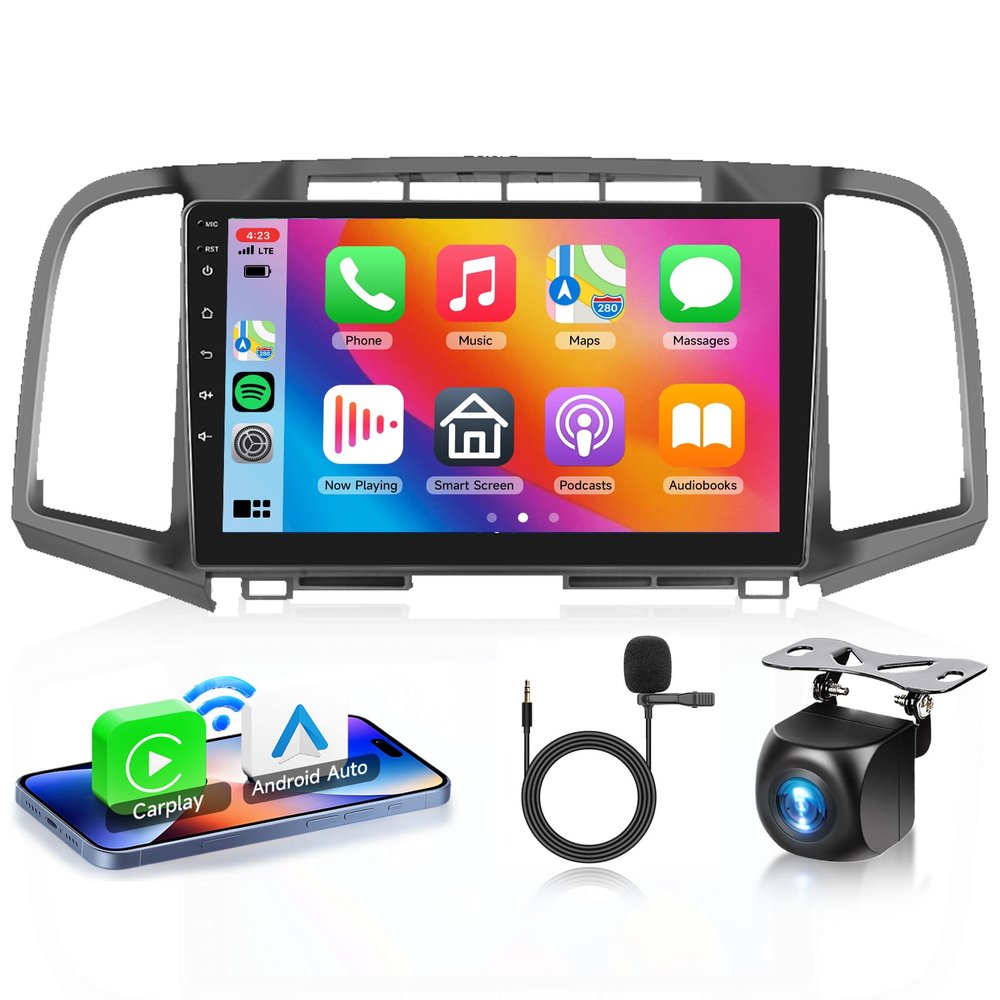 2G+64G for Toyota Venza 2008-2016 Android 13 Car Stereo with Wireless Carplay Android Auto, 9 Inch Touch Screen Car Radio Support GPS/WiFi/Bluetooth/FM/Voice Control/SWC/Backup Camera