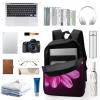 NWGHM Travel Backpack for Women Men 17 In Laptop Backpack Colour Flower Computer Bag Lightweight Casual Daypack view 3