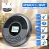 KUEPHOM Portable CD Player with Speakers and Headphones:Rechargeable Discman with Anti-Skip Protection-CD/MP3/USB/BT Play-Bluetooth Transmit/AUX Car Connection-Personal/Seniors/Travel/Music/Audiobook view 3
