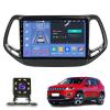 10.1 inch Multifunctional Car Screen for Jeep Compass 2016-2018, Android Car Radio Stereo, Touch Screen Auto Navigation System with Carplay GPS WiFi Bluetooth FM Mirror Link(Size:Octa Core 4+64G) view 1