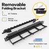 Enmane 24 Port CAT6a Keystone Patch Panel with Smart Cable Management for 19 inch Rack Mount view 4