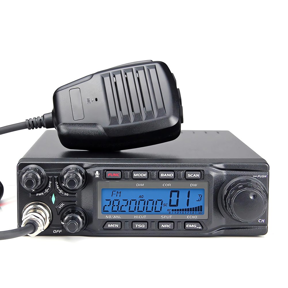 10 Meter Ham Radio AT-6666PRO FM/AM/USB/LSB/CW Two Way Radio 80W for Truckers and Road Travelers