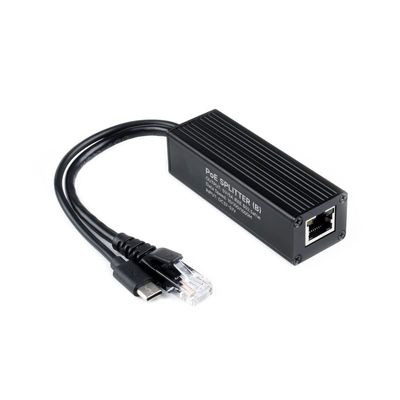 Industrial Gigabit PoE Splitter, 5V 5A Type-C Power Output Port, Onboard MPS Control Chip, Safer and More Stable (POE-SPLITTER-25W-TYPE-C)