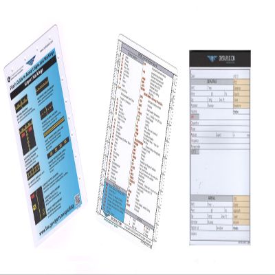 Airports Marking Cheat Sheet, Dry Erasable VFR-IFR Flight Board & VFR - IFR Planning Pack Bundle