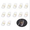 Betterun 6 Pairs Clear Soft Silicone Replacement Nose Pads for Ray-Ban RB3604/RB3523/RB3534/RB3549/RB3584/RB3614/RB3526/RB3538/RB3558 - Gold view 2