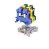 100pcs UK-2.5B Din Rail Terminal Block Wire Conductor Universal Connector Screw Connection Terminal Strip Block UK2.5B(Green) view 2