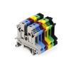 100pcs UK-2.5B Din Rail Terminal Block Wire Conductor Universal Connector Screw Connection Terminal Strip Block UK2.5B(Green) view 4
