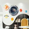 3D Jupiter Wall Stickers, Outer Star Cluster Door Wall Decals,Space Themed Decor for Kid's Room Classroom, Peel and Stick Removable Window View Art view 4