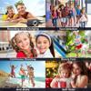 Unasi Digital Camera for Kids, HD 1080P Camera, 44MP Point and Shoot Digital Camera for Pictures with 32GB Card, 16X Zoom, Portable Small Point Shoot Camera Gift for Kid Student Children Teen (Black) view 3