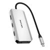 USB C to Dual HDMI Adapter 4K@60hz, 7-in-1 USB-C Laptop Docking Station with 2xHDMI 1xDisplayport VGA, USB Type C HDMI Splitter Extend 4 Display, 3xUSB 2.0, Multiple Monitor Hub for MacBook/Dell/HP view 1