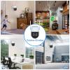SPMETUYO Solar Security Camera Outdoor Wireless NVR Security Kit, 4PCS 360 WiFi Security Cameras System with Night Vision, 64GB microSD Card, Local Storage for Home Surveillance Expandable 10CH view 2