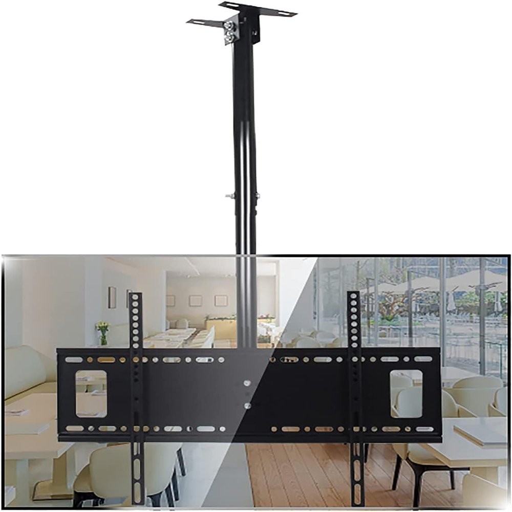 Dntum Ceiling TV Mount, for 37-65 Inch LCD Flat Screen TVs, with Loading 88 Lbs, Max Visa 600x400MM TV Mount TV Stand
