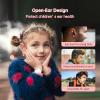 IFECCO Kids Open Ear Headphones - Kids Girls Bluetooth 5.3 Conduction Headphones with Mic,Ultra-Light,IPX5 Waterproof and Safer for Children Wireless Headphones,Perfect for School Travel Gifts (Pink) view 2