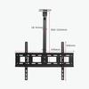 Adjustable Ceiling TV Mount Bracket, Tilt Swivel Ceiling TV Mount for 32-70 Inch TVs, Adjustable Height Telescoping Design TV Mount TV Stand (11.5m) view 2