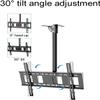 Adjustable Ceiling TV Mount Bracket, Tilt Swivel Ceiling TV Mount for 32-70 Inch TVs, Adjustable Height Telescoping Design TV Mount TV Stand (11.5m) view 3