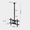 Adjustable Tilt Swivel Ceiling TV Mount, Fits 32-70inch LCD Flat Screen TVs, Mount On Ceilings, 15 Flip Down TV Mount TV Stand (2m) view 2